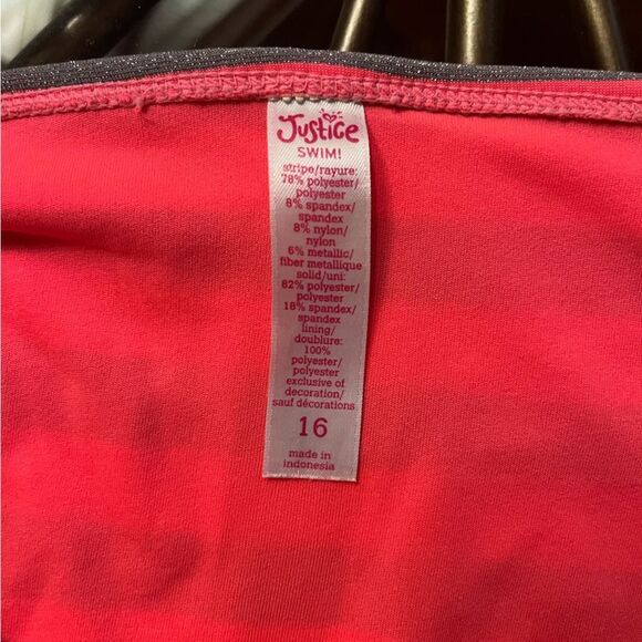 Justice Pink & Gray Tankini Set - Picture 6 of 6